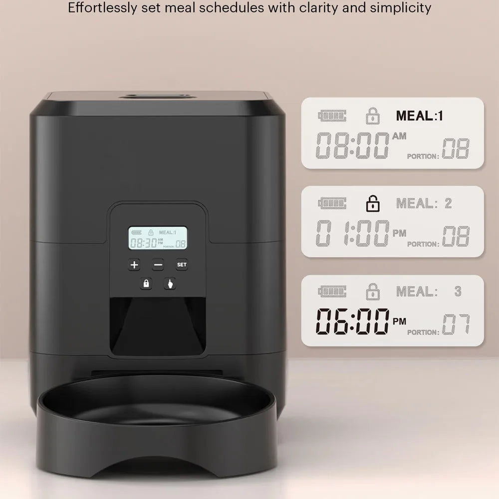 Automatic Pet Feeder, Slow Food Machine with Quantitative Automatic Dispenser for Cats and Dogs Cats Bowl