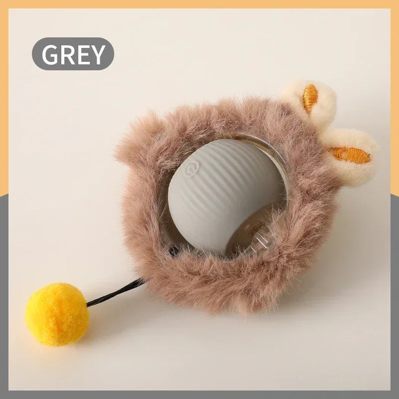 Cat Interactive Ball Toy Auto Rolling Ball Imitation Tail Rechargeable Smart Pet Electric