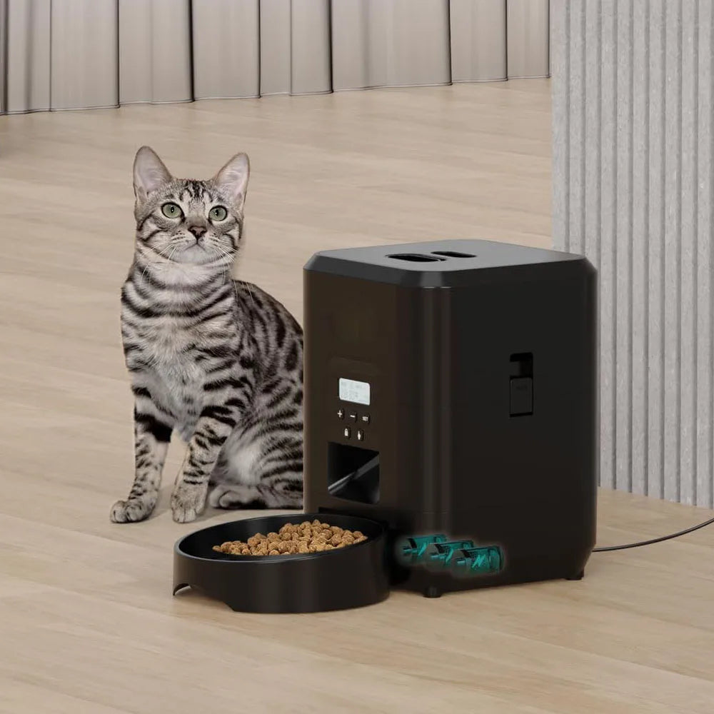 Automatic Pet Feeder, Slow Food Machine with Quantitative Automatic Dispenser for Cats and Dogs Cats Bowl