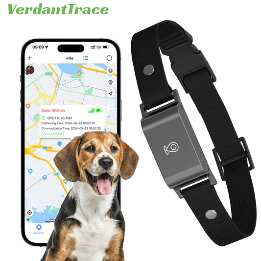 GPS Pet Tracker Collar Real-Time Tracking Anti-Lost